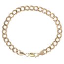 9ct Yellow Gold Curb Bracelet 9.5"