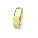 9ct Yellow Gold Slight Court Wedding Band 5mm