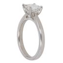 Platinum 1.00ct Princess Cut Diamond Solitaire Ring