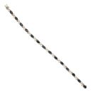 9ct Yellow Gold 0.15ct Diamond And Sapphire Bracelet 7"