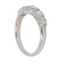 9ct White Gold 1.00ct Brilliant Cut Diamond Five Stone Ring