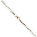 9ct Yellow Gold Square Curb Chain 18"