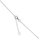 Silver Diamond Mother Heart Pendant and Chain 18" By Icesia