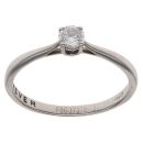 Palladium 0.27ct Brilliant Cut Diamond Solitaire Ring