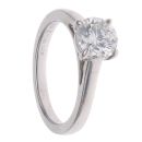 Platinum 1.07ct Brilliant Cut Lab Grown Diamond Solitaire Ring