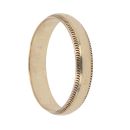 9ct Yellow Gold Patterned Wedding Band 3.7mm