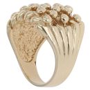 9ct Yellow Gold Five Row Keeper Ring