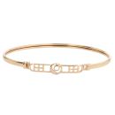 9ct Yellow Gold Rennie Mac Hinged Bangle
