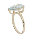 9ct Yellow Gold Aquamarine Single Stone Ring