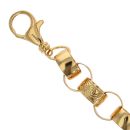 Sterling Silver Gold Plated Patterned And Plain Belcher Bracelet 9"