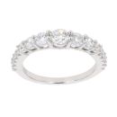 Silver Cubic Zirconia Fancy Ring by Icesia