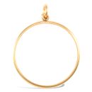 9ct Yellow Gold Full Sovereign Pendant Mount - Plain