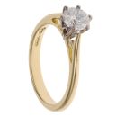 18ct Yellow Gold 0.80ct Brilliant Cut Diamond Solitaire Ring