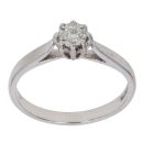 Platinum 0.10ct Brilliant Cut Diamond Solitaire Ring
