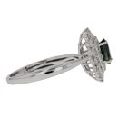 9ct White Gold 0.54cts Diamond And Sapphire Ring