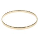 9ct Yellow Gold Plain Bangle