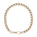 9ct Yellow Gold Rollerball Bracelet 8.5"