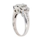 14ct White Gold 1.43ct Pie And Princess Cut Diamond Cluster Ring