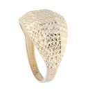 14ct Yellow Gold Patterned Signet Ring