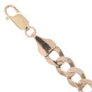 9ct Yellow Gold Curb Bracelet 8"