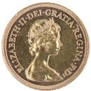 1981 Elizabeth II Decimal Portrait UK Full Sovereign Coin