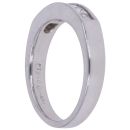 Platinum 0.50ct Princess Cut Diamond Half Eternity Ring