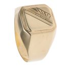14ct Yellow Gold Patterned Signet Ring