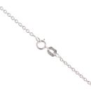 9ct White Gold 0.15ct Diamond And Blue Topaz Cluster Pendant And Chain 18"
