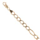 9ct Yellow Gold Figaro Bracelet 8"