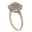 9ct Yellow Gold 1.00ct Brilliant Cut Diamond Cluster Ring