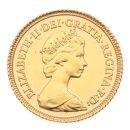 1982 Elizabeth II Decimal Portrait UK Half Sovereign Coin
