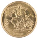 1908 Edward VII Large Head UK Half Sovereign Coin