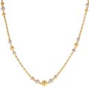 22ct Yellow and White Gold Beaded Chain 20"