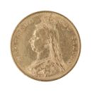 1890 Victoria Jubilee Head UK Half Sovereign Coin