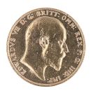 1906 Edward VII Large Head UK Full Sovereign Coin