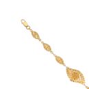 22ct Yellow Gold Fancy Wire Bracelet 7"