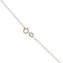9ct Yellow Gold 1.00ct Oval Cut Lab Grown Diamond Solitaire Pendant and Chain 18"