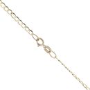 9ct Yellow Gold 0.02ct Diamond and Blue Gemstone Locket and Chain 20"