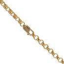 Silver Gold Plated Belcher Chain 24"