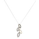 9ct Yellow And White Gold 0.20ct Diamond Fancy Pendant And Chain 18"