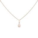 9ct Yellow Gold Opal Pendant and Chain 18"