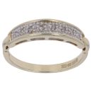 9ct Yellow Gold 0.10ct Diamond Half Eternity Ring