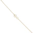 18ct Yellow Gold 0.02ct Diamond And Ruby Pendant And Chain 18"