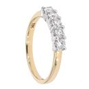 18ct Yellow Gold Certificated 5 Stone Diamond Ring
