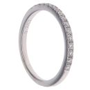 18ct White Gold 0.27ct Brilliant Cut Diamond Half Eternity Ring