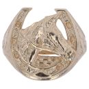 9ct Yellow Gold Horseshoe Ring