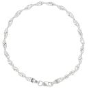 9ct White Gold Twist Bracelet 7.5"