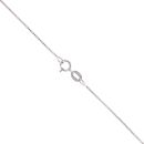 18ct White Gold 0.08ct Diamond Star Pendant and Chain 18"