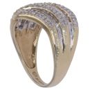 9ct Yellow Gold 0.50ct Baguette And Brilliant Cut Diamond Fancy Ring