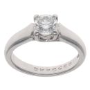 Platinum 0.75ct Brilliant Cut Diamond Solitaire Ring